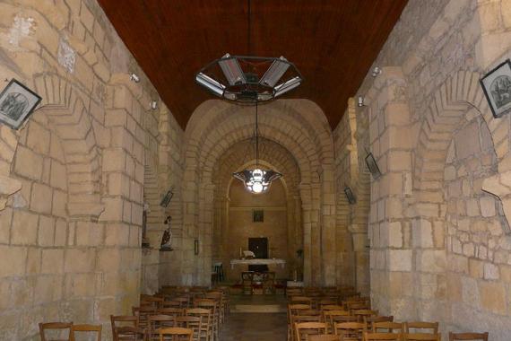 Détail de l'église de Baneuil